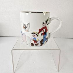 Vintage Rare Walt Disney Mickey Mouse Parade Coffee Tea Cup Disneyland Gold Rim