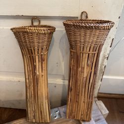 Vintage Bamboo Woven Hanging Sheath Set