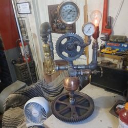 Steam Punk Lamp One Of A Kind