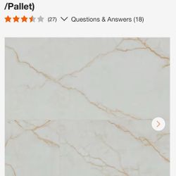 FULL PALLET OF TILE  24 X 48 Marble Floor And Wall Tile