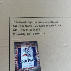 Budweiser Led Clock 
