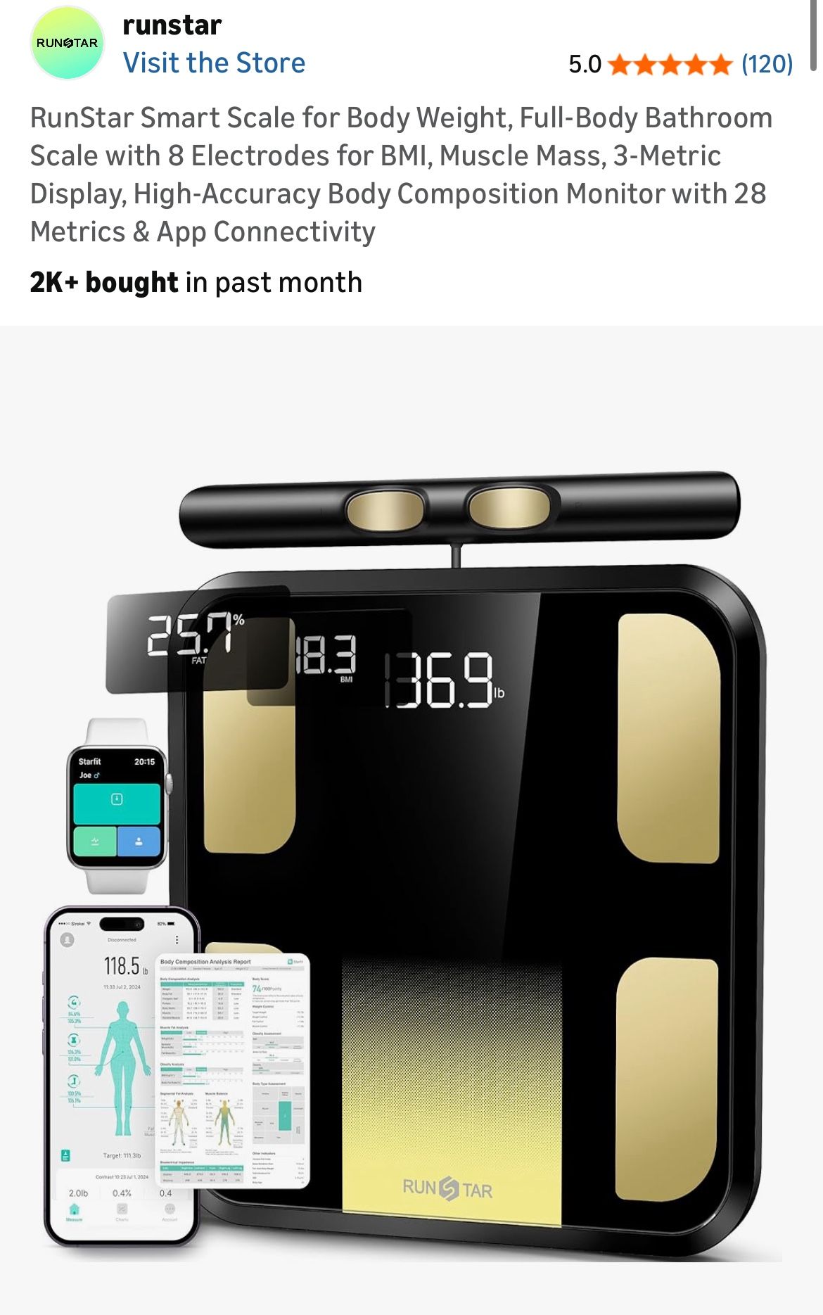 BRAND NEW BODY FAT WEIGHT SCALE