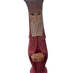 Three Wisemen Nativity Painted Handmade 13” One Figurine Vintage 