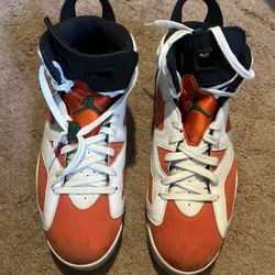 Air Jordan 6 Retro Gatorade Orange in men's size 13