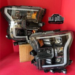 Ford F150. 2015. 2017 headlights.