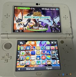 Dual IPS White New 3ds LL/XL with 688 Games for Sale in