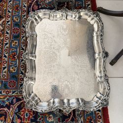 Silverplate Silver Plate Tray 