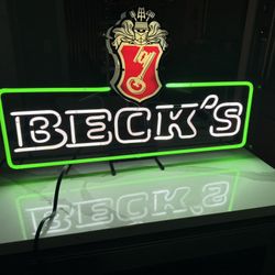 Becks Beer Neon Sign
