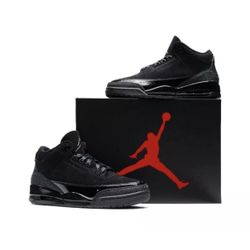 Nike Air Jordan 3 Retro GS Kids 4.5y Black Cat 2025
