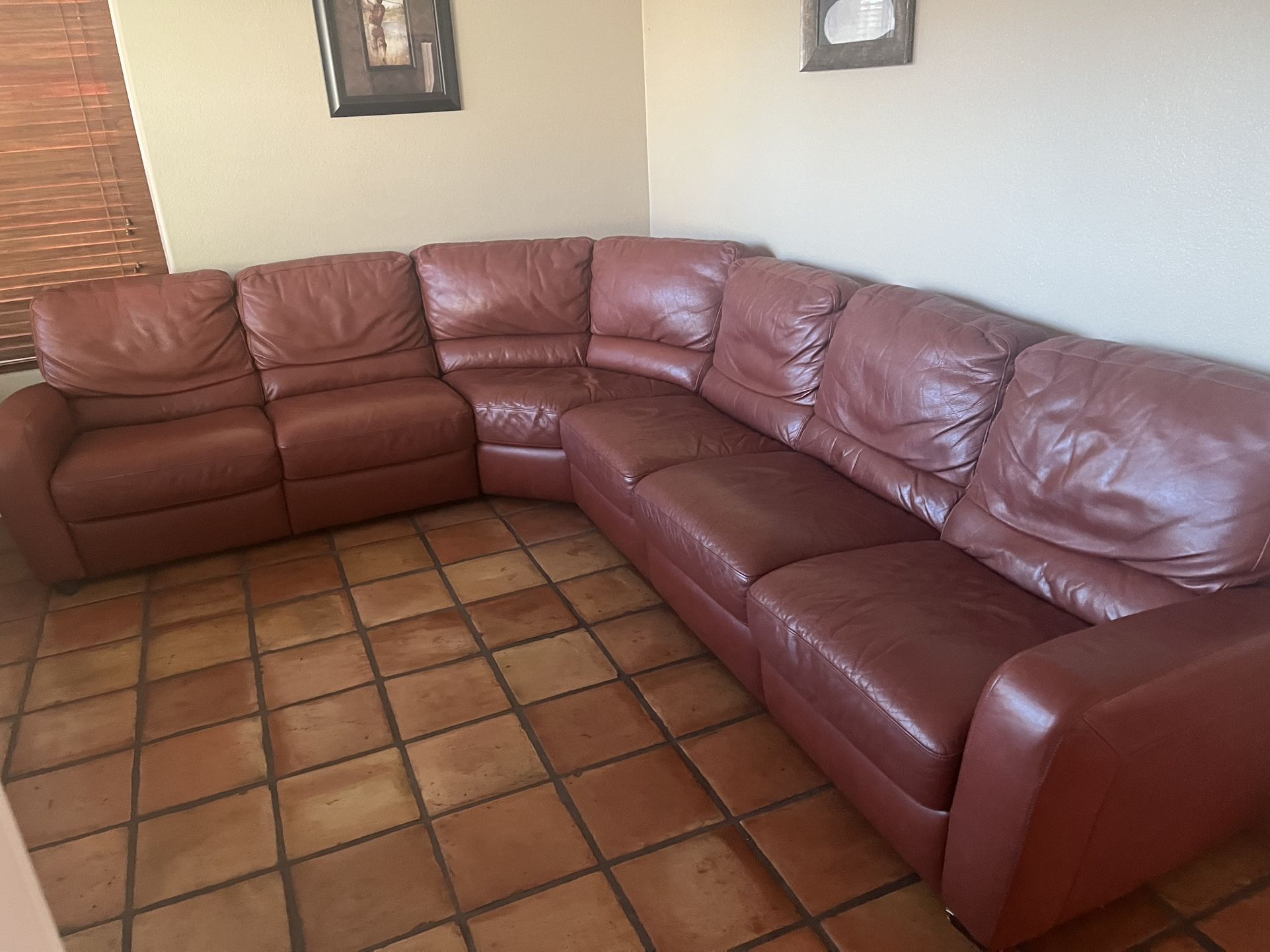 Real Leather Sofa