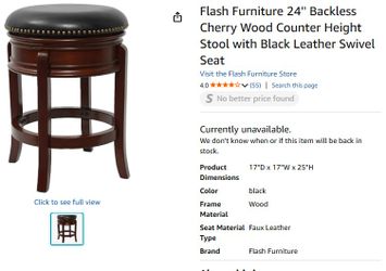 3 counter stool, color mahogany, nicely made, descriptions is in the pictures