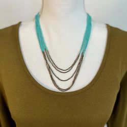 Beautiful Multi-Strand Beaded Necklace