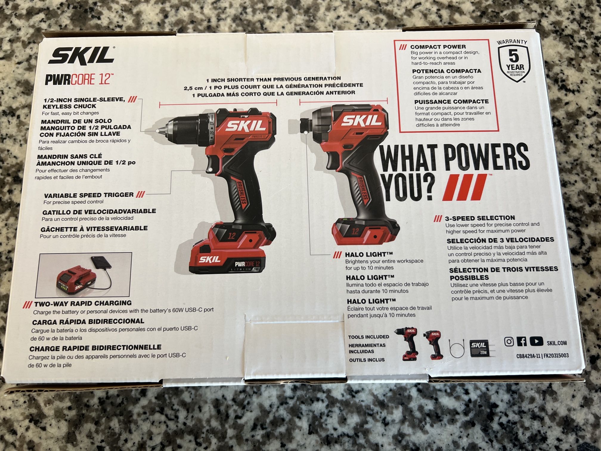 SKIL 12V Brushless Drill & Impact Driver Kit With Charger And Battery BRAND NEW never been used