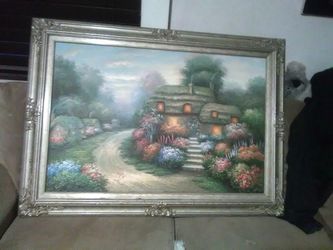 Large canvas oil painting