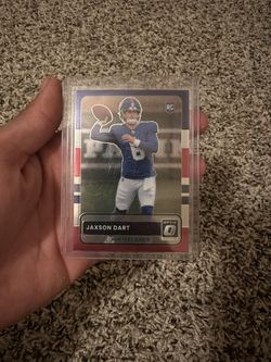 2025 Donruss Optic Jaxson Dart Red White & Blue (rc)