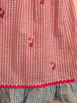Emily Rose Girls 4T & 5 Gingham Dresses Unicorn Flamingo Watermelon