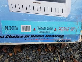 PRO COM ML300TBA Propane Heater with 100lb Tank and Gas for Sale in  Pennsburg, PA - OfferUp
