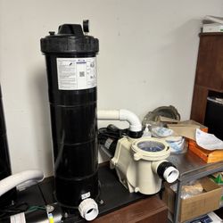 Brand New 1.65hp 110 Volt Pentair Whisperflo Paired With 150 Square Foot Cartridge Filter 