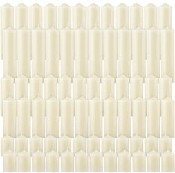 Mtlee Ivory Pillar Candles