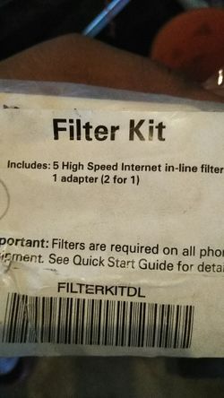 Internet filter kit plus ethernet cable