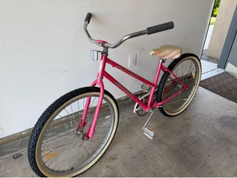 Vintage Schwinn Pink Beach Cruiser Bike