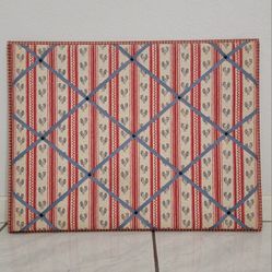 Fabric Covered Memo / Photo Board - Rooster 
