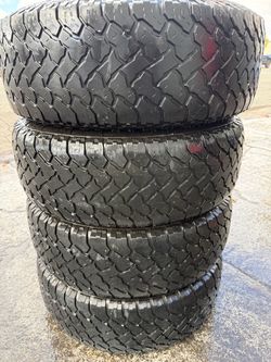 265/70R17 4 used tires A/T