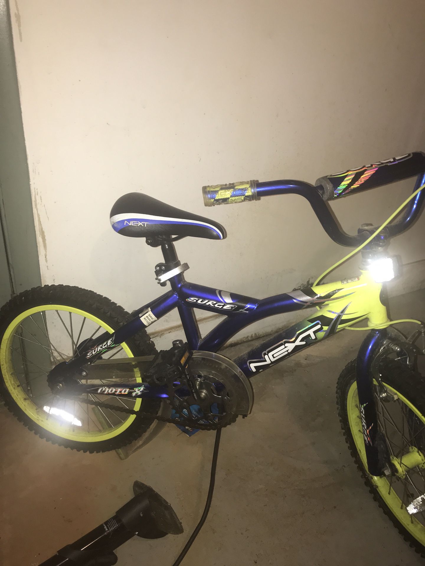 Child’s bike and Basketball Hoop