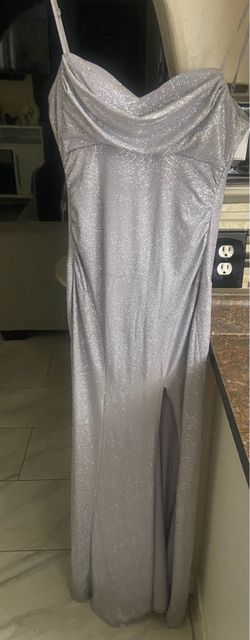Silver gown dress