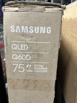 SAMSUNG 75” QLED SMART TV LED 4K HDR FANTASTIC PICTURE QUALITY GUARANTEED NEW OPEN BOX💯📺💯📺💯