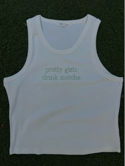 Pretty girls drink matcha top 🍵✨