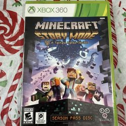 Minecraft: Story Mode - Season Pass Disc (Xbox 360, 2015) Video Game - Tested