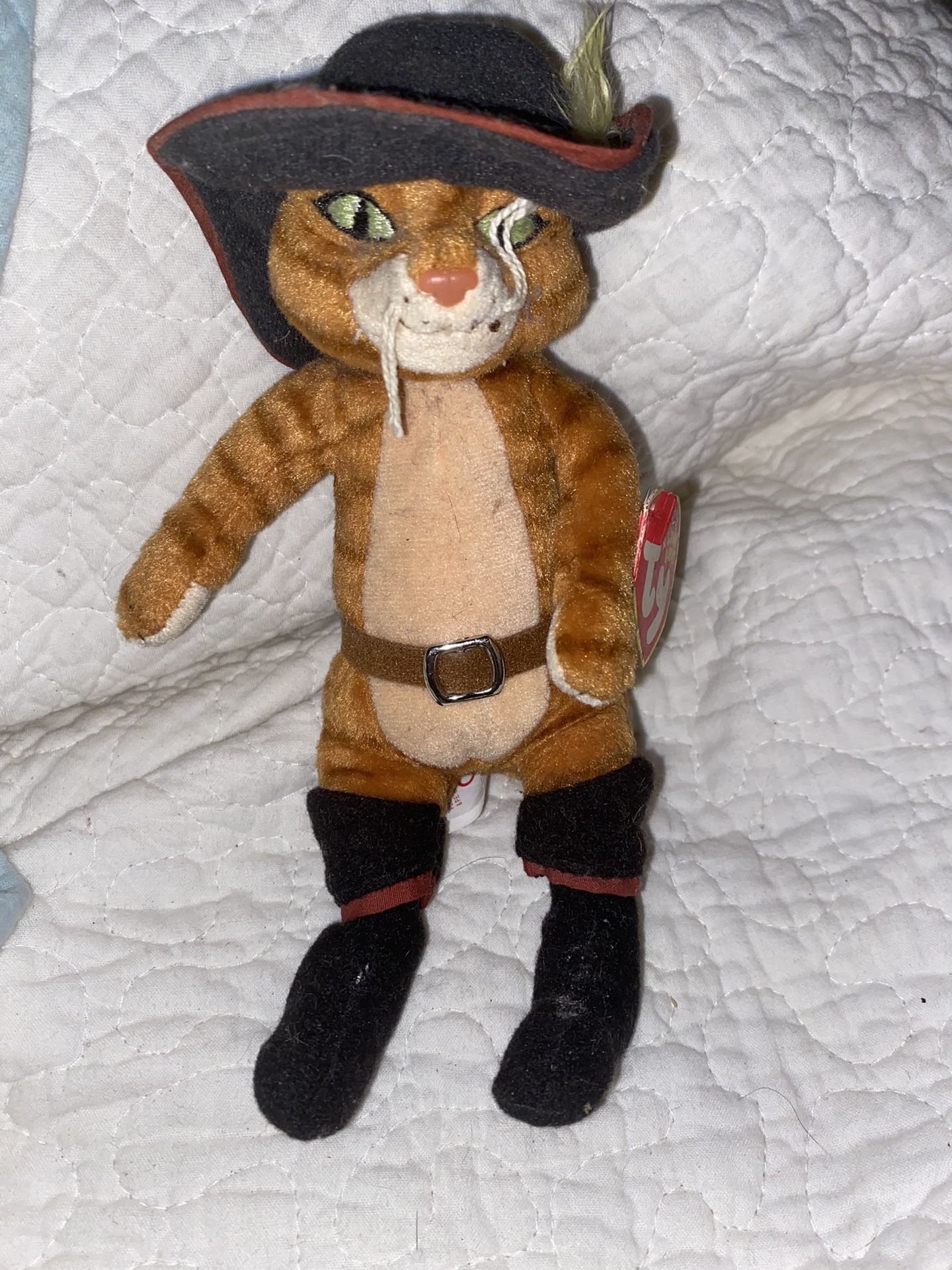 Beanie Baby Puss In Boots 2007 (Rare)