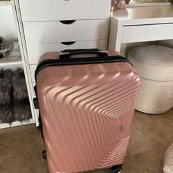Pink Medium Luggage 