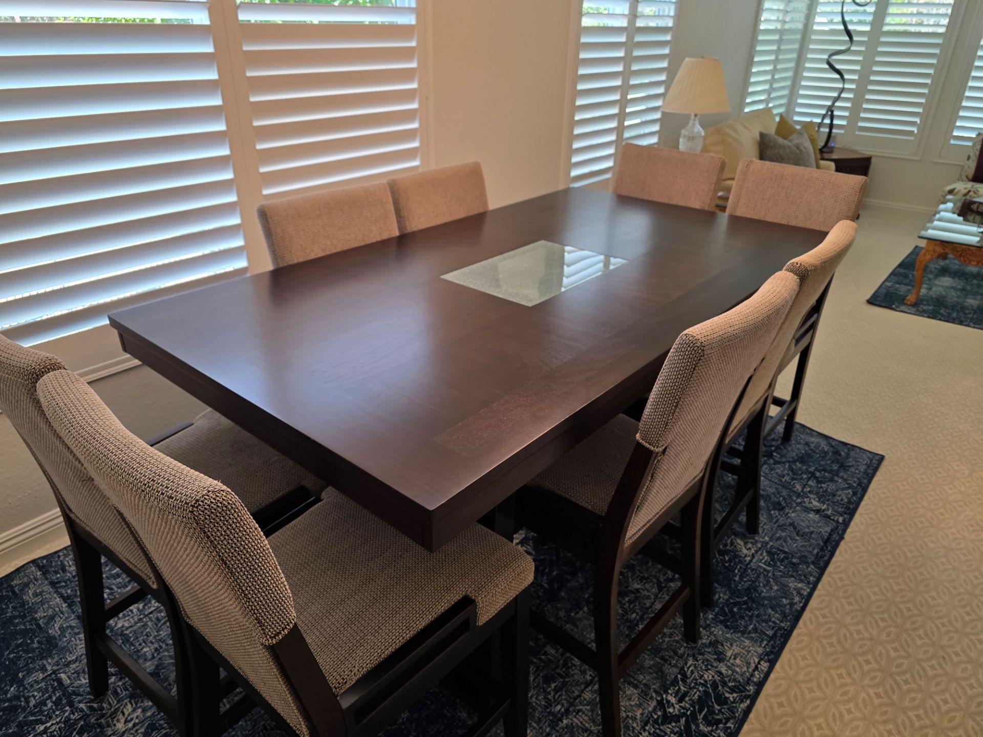 10-Piece Tall Height Dining Set; Seats 8