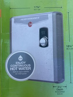 New Rheem 7.03 GPM 36kW 240v Performance Electric Tankless Water Heater RETEX-36
