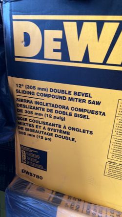 Dewalt 12” Double bevel sliding miter saw New in sealed box