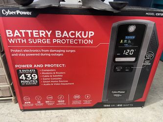 BATTERY BACKUP WITH SURGE PROTECTION