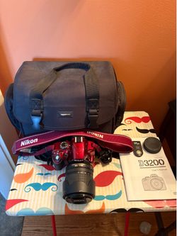 Nikon D3200 Red DSLR Camera