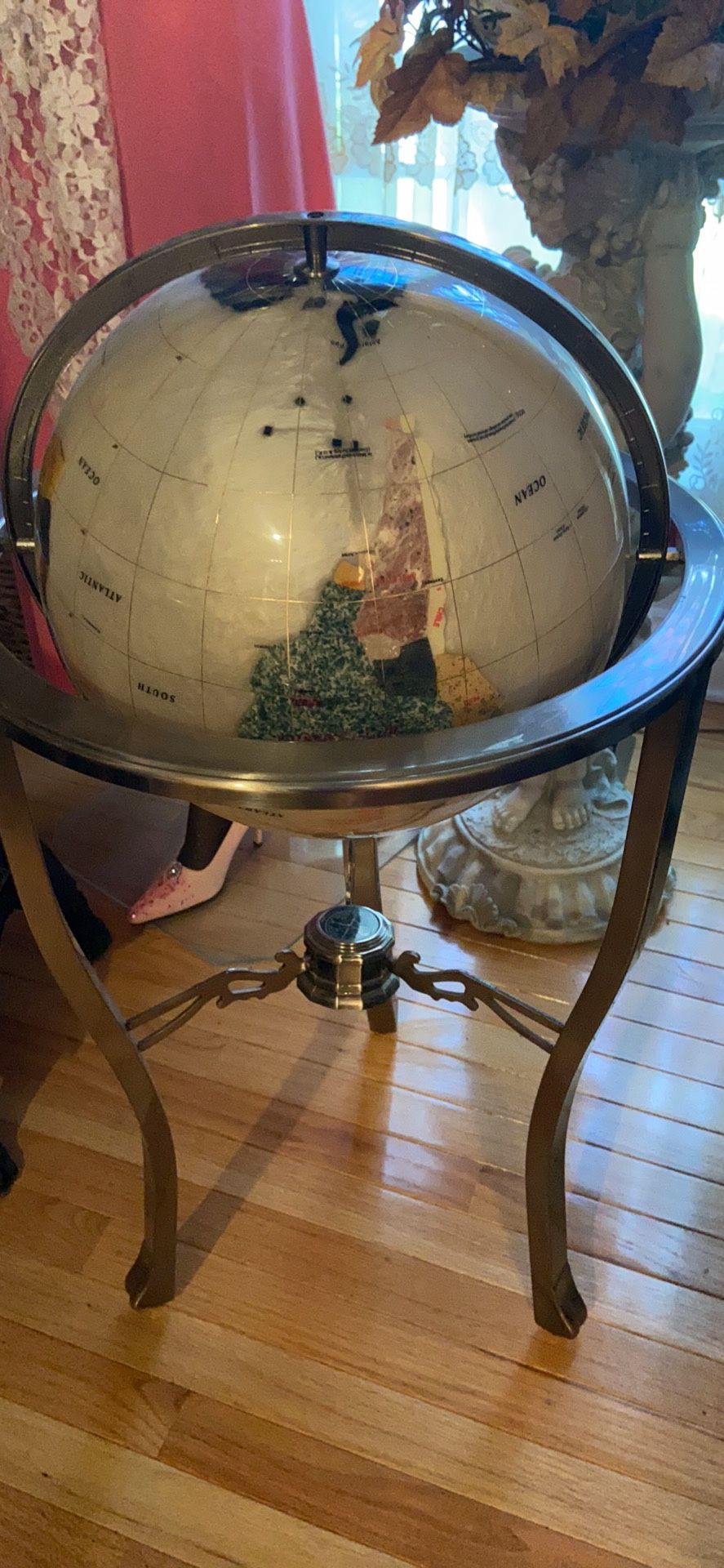 Beautiful 36” Gemstone Globe
