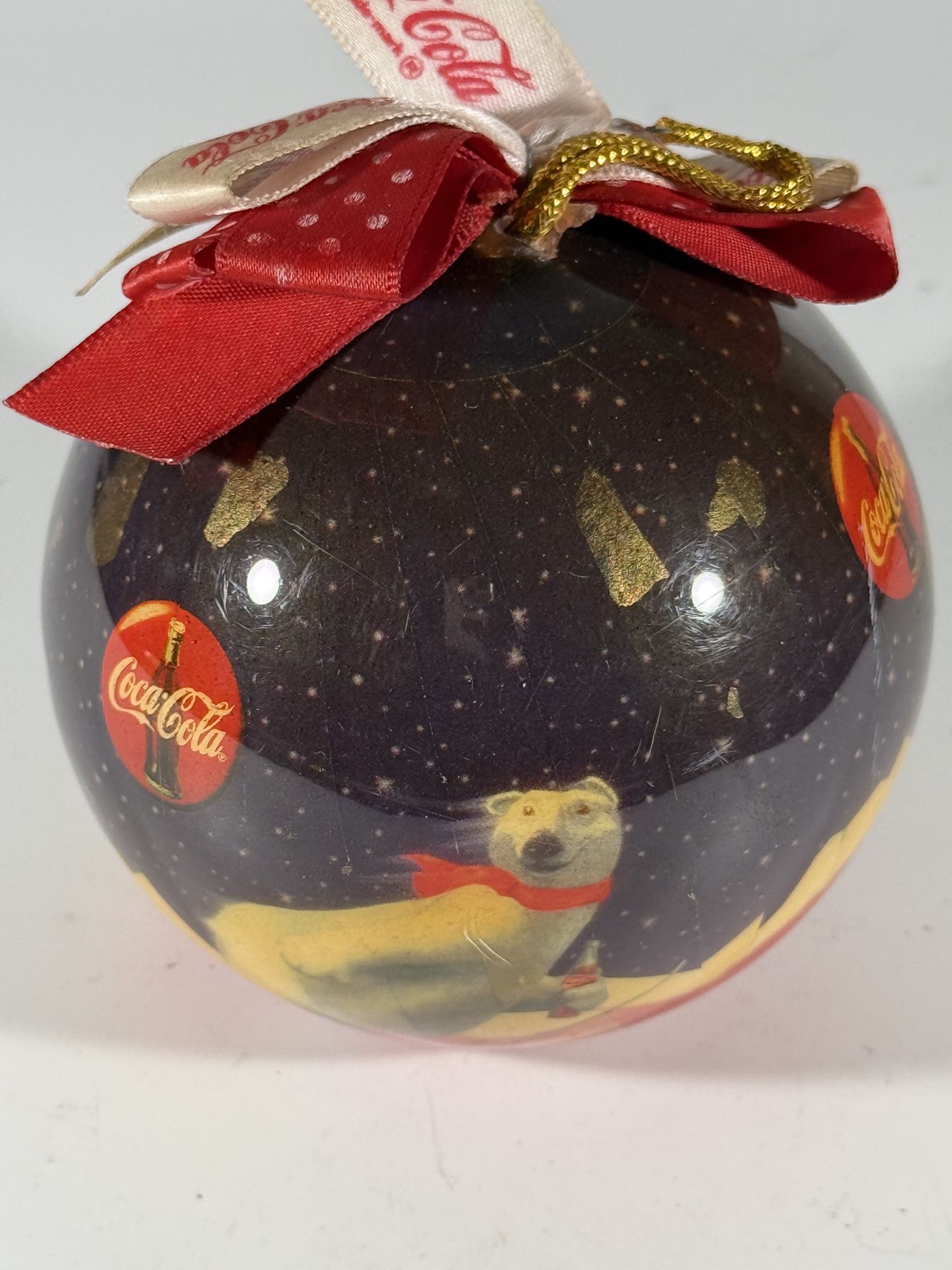 1995 Vintage Coke Cola Christmas ornament