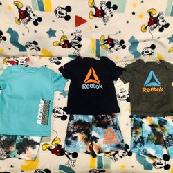 Reebok 3 Piece $8 Set Size 18 Months And 2 Piece Sets $6 Size 6/9 Months 