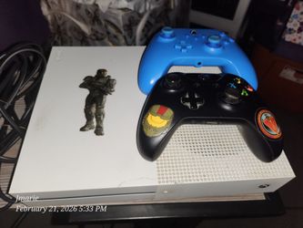 Xbox One S Halo Edition with Two Controllers