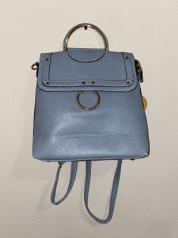 Blue - purse / backpack