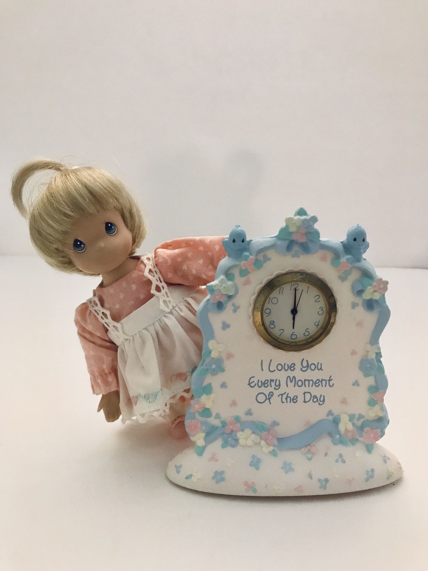 Precious Moments - Little Girl With Clock