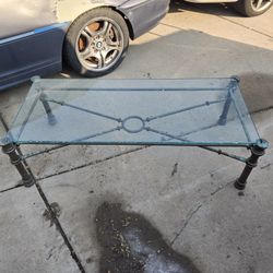 Metal And Glass Table