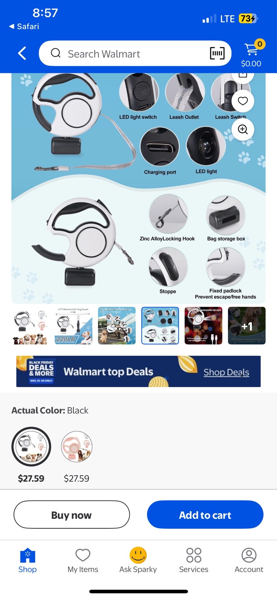 Retractable Dog Leash 