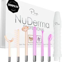 Nuderma Professional Skin Therapy Machine With 6 Neon & Argon Wands Boast Your Skin Clear Firm & Tighen Brand New