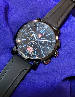 Michele Swiss Chrono Sail 42mm Men's Watch Black