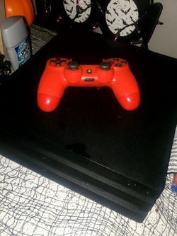 Ps4 Pro + Red Controller